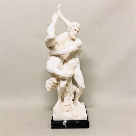 hercules and diomedes bonded marble statue