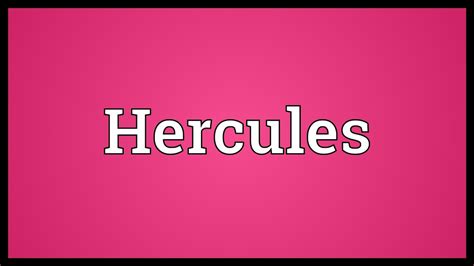 hercules meaning in tamil