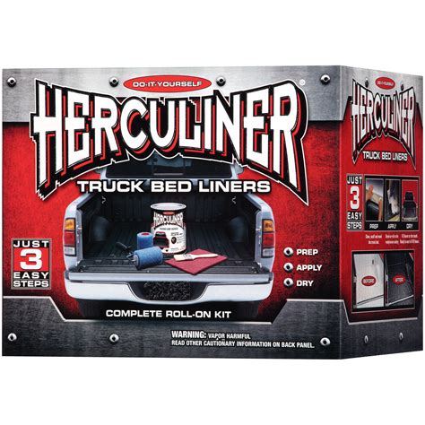 Herculiner BrushOn Truck Bed Liner 1 Gallon Gloss Black Herculiner