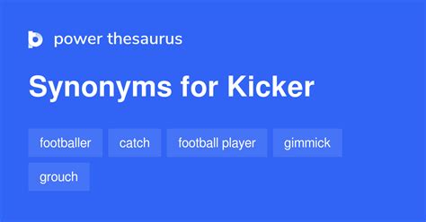 here's the kicker synonym