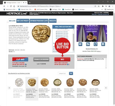 heritage auctions website live
