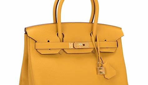 Hermes Birkin Bag 30cm Jaune Ambre Togo Gold Hardware