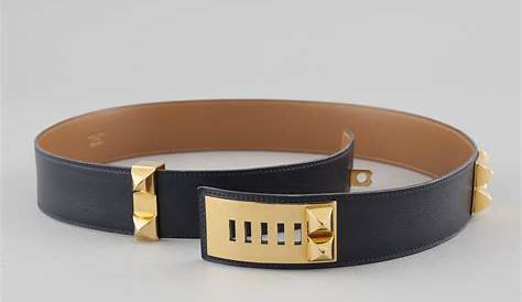 Hermes Collier De Chien Belt Sizes HERMES Vintage In Courchevel Leather