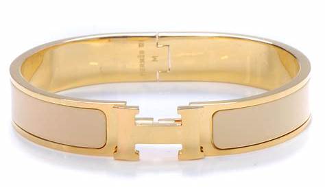 Hermes Marron Glace Bracelet HERMES Enamel Narrow Clic Clac H PM