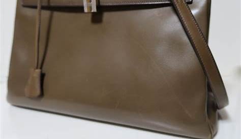 Hermès Vert Olive Barenia 32cm Kelly Bag Portero Luxury