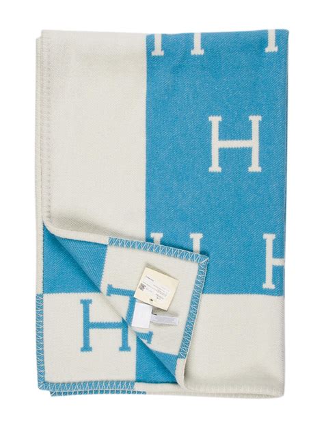 hermes baby blanket blue