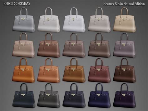 hermes birkin bag neutral edition sims 4