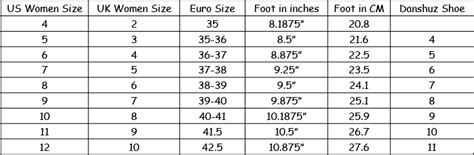 hermes sandals size chart