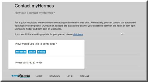 hermes tracking phone number