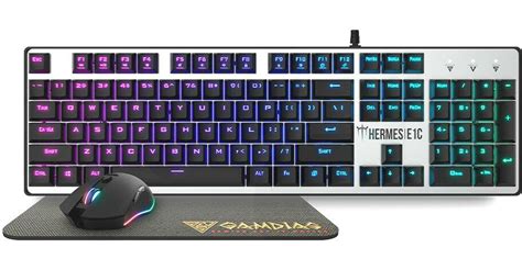 Gamdias HERMES E1C 3 in 1 Gaming Combo Mechanical Keyboard Blue Switch