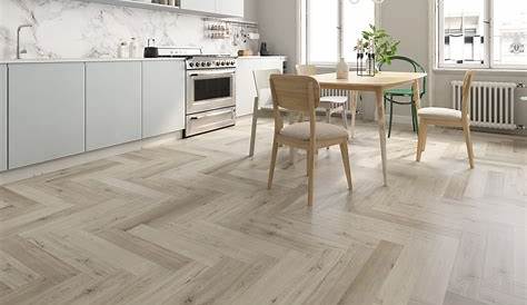 Herringbone White 1 Strip Finfloor