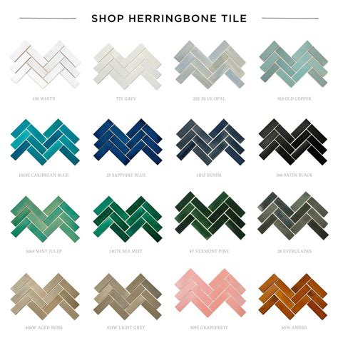 Herringbone Tile Colors