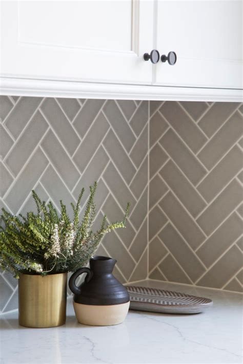 Herringbone Tile Inside Corner