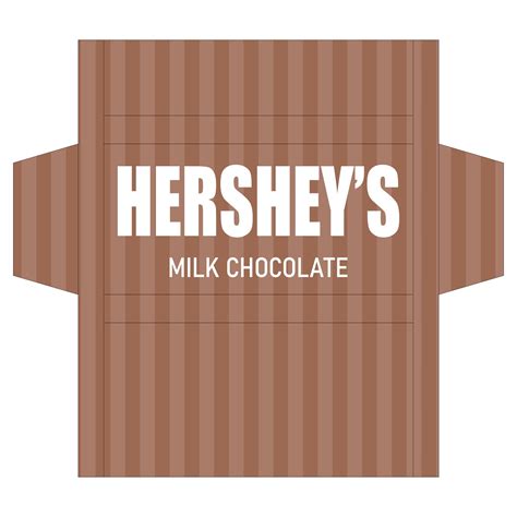 Hershey Bar Wrapper Printable Template