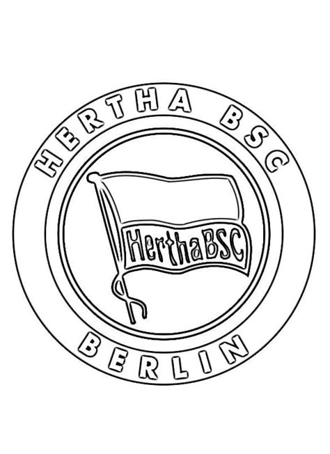 hertha bsc logo zum ausmalen