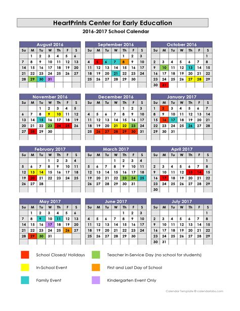 Herzing School Calendar