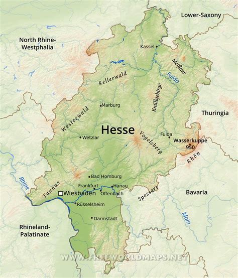 hesse cassel germany map