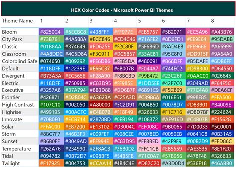 hex codes for canvas