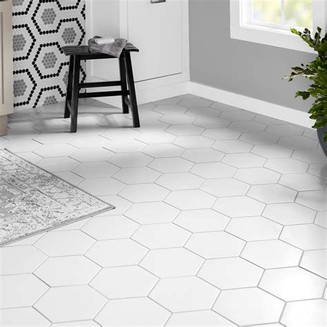 Hexagon White Tile