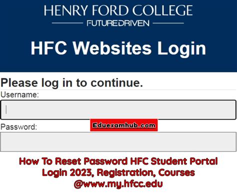 hfc student portal login