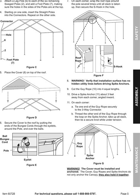 hft 10x20 canopy instructions