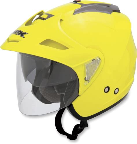 hi vis yellow motorcycle helmet