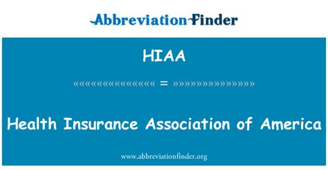 hiaa health insurance association of america