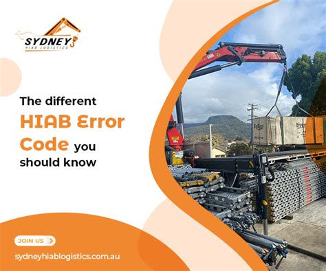 Hiab Crane Error Code E13