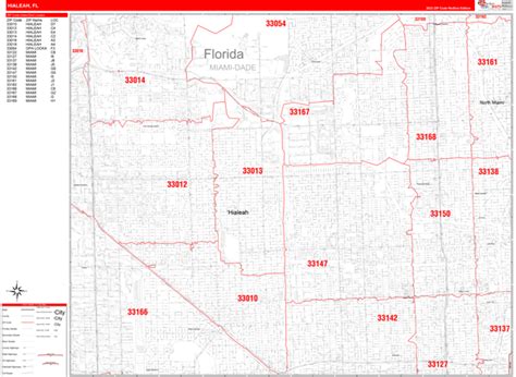Hialeah Fl Zip Code Map