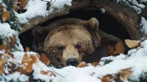 Hibernating bear