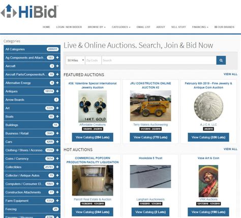 hibid auctions website down
