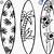 hibiscus flower stencil surfboard designs art simple drawing youtube