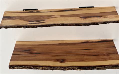 Hickory Floating Shelves