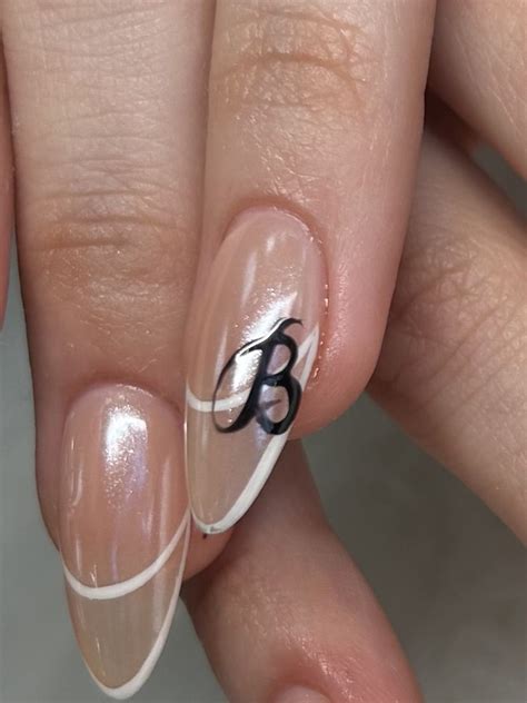Hidden Initial Nail Ideas