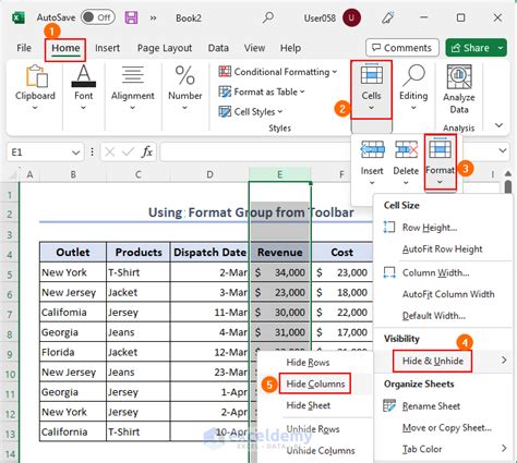 hide cells in excel but keep graph