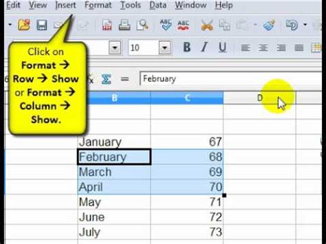 Hide Columns In Openoffice Calc