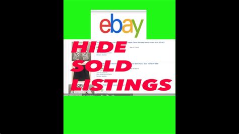 Hide Ebay Listings