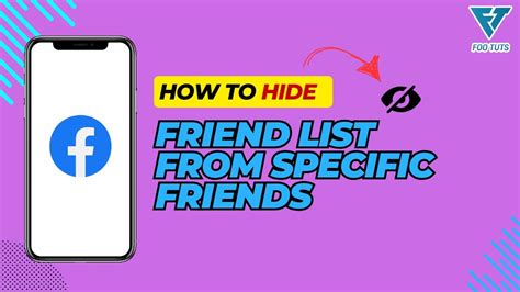 Hide Friend List from Specific People on Facebook