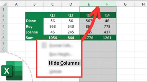 5 Ways Hide Excel Columns