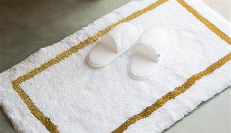 Luxe White 27x45 Bath Rug | Luxury bath rugs, Bath rugs, White bathroom rug