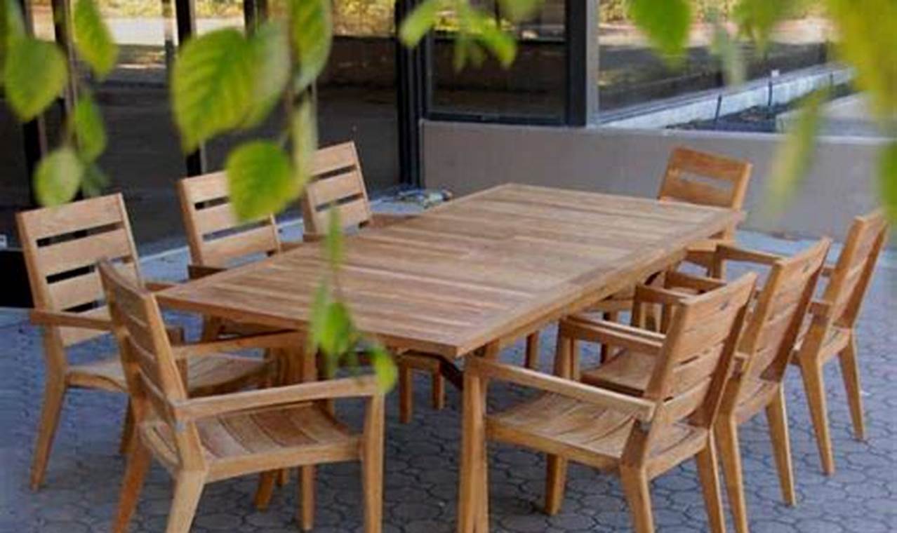 high end outdoor teak furniture