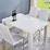 HIGH GLOSS CONTEMPORARY WHITE MEDIUM DINING KITCHEN TABLE