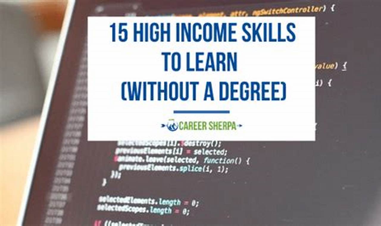 High Income Skills Without a Degree: Your Comprehensive Guide to a Rewarding Career