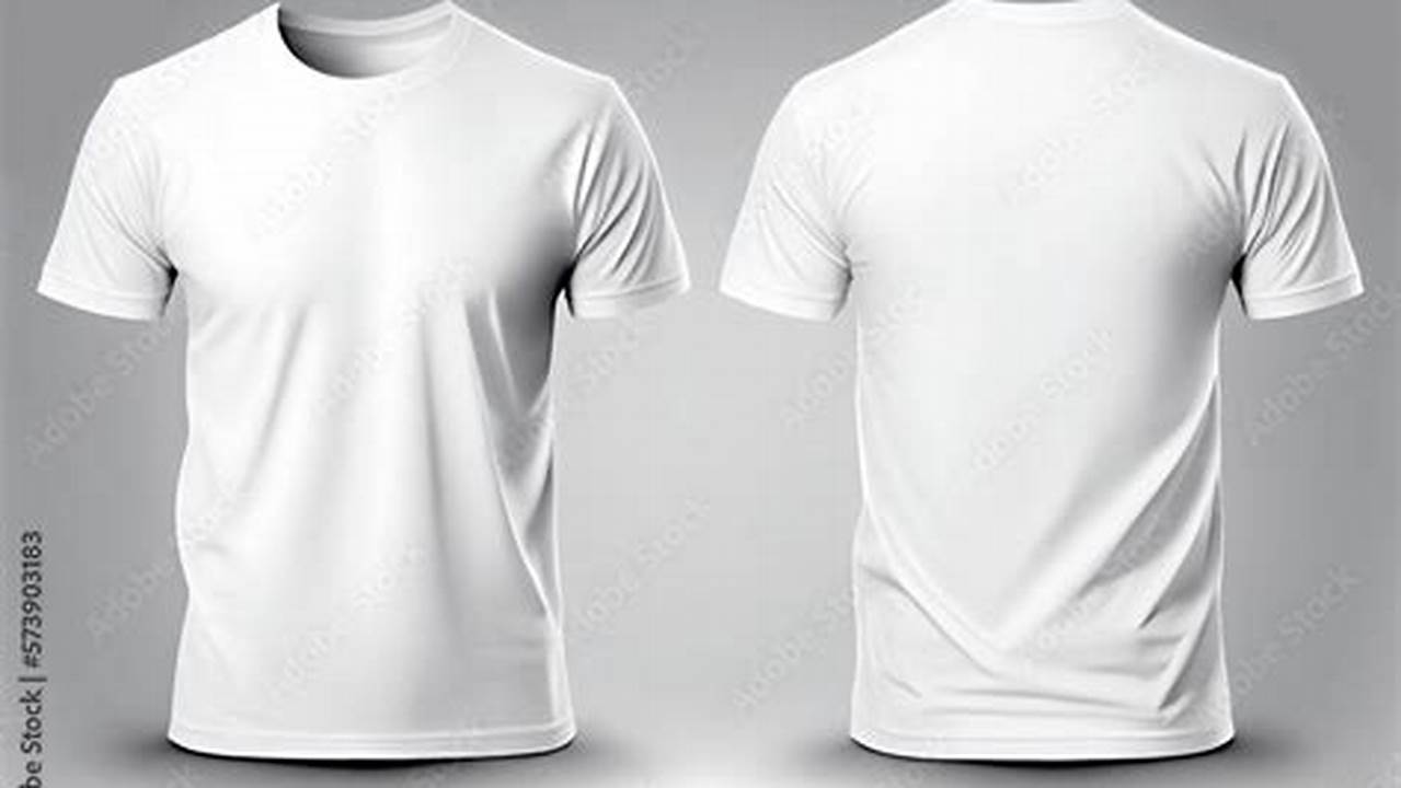 Unleash the Power of High-Resolution White T-Shirts: Front and Back Designs Explored