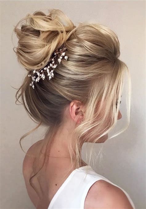 Updo Hairstyles for Your Stylish Looks in 2021 Textured high bun