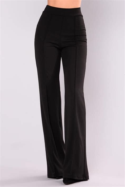 Victoria High Waisted Dress Pants Black Fashion Nova