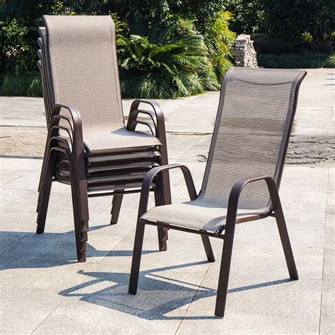 High Back Garden Dining Chairs