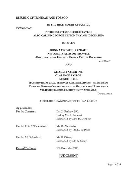 high court judgements for 2023 trinidad