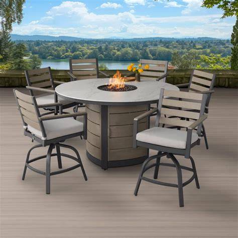 Sunjoy Seabrook 5Piece Patio High Dining SetLDN899SALA The Home Depot