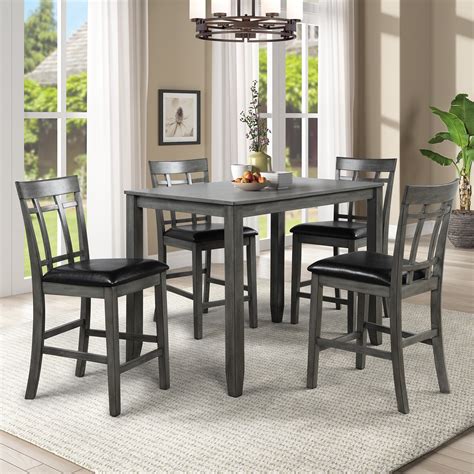 High Dining Table Set Of 4
